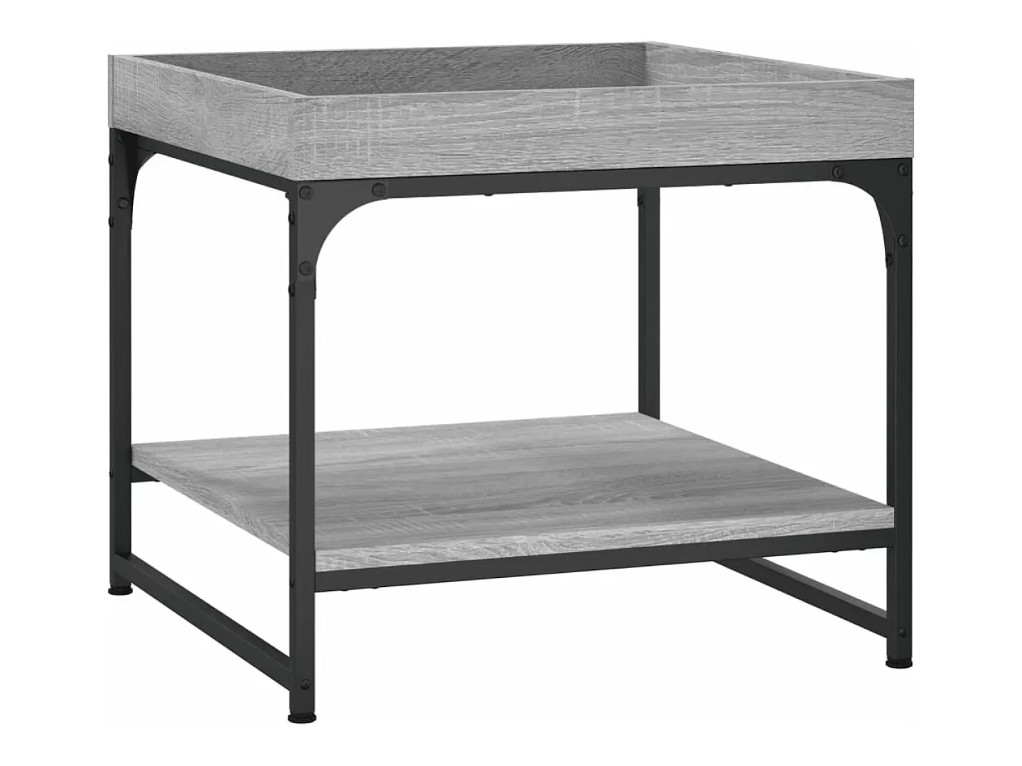 Mesa de centro madera de ingeniería gris Sonoma 49,5x49,5x45 cm