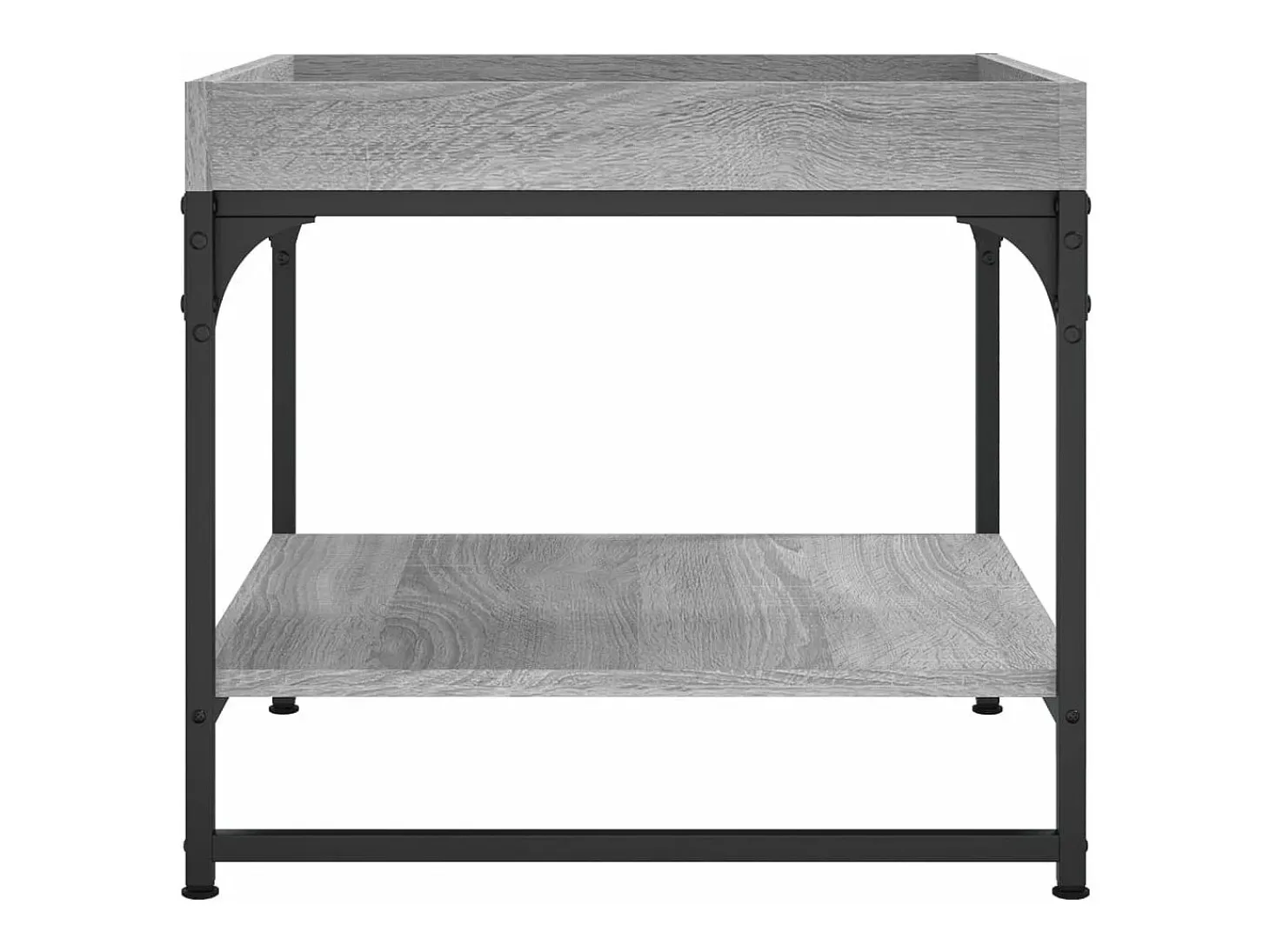 Mesa de centro madera de ingeniería gris Sonoma 49,5x49,5x45 cm
