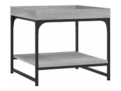 Mesa de centro madera de ingeniería gris Sonoma 49,5x49,5x45 cm