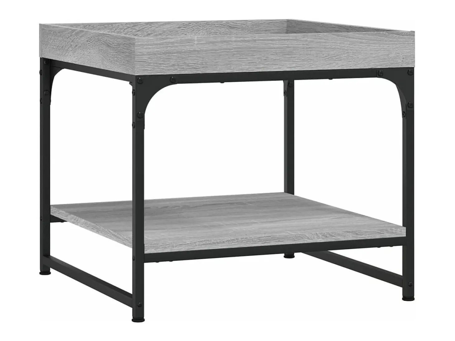 Mesa de centro madera de ingeniería gris Sonoma 49,5x49,5x45 cm