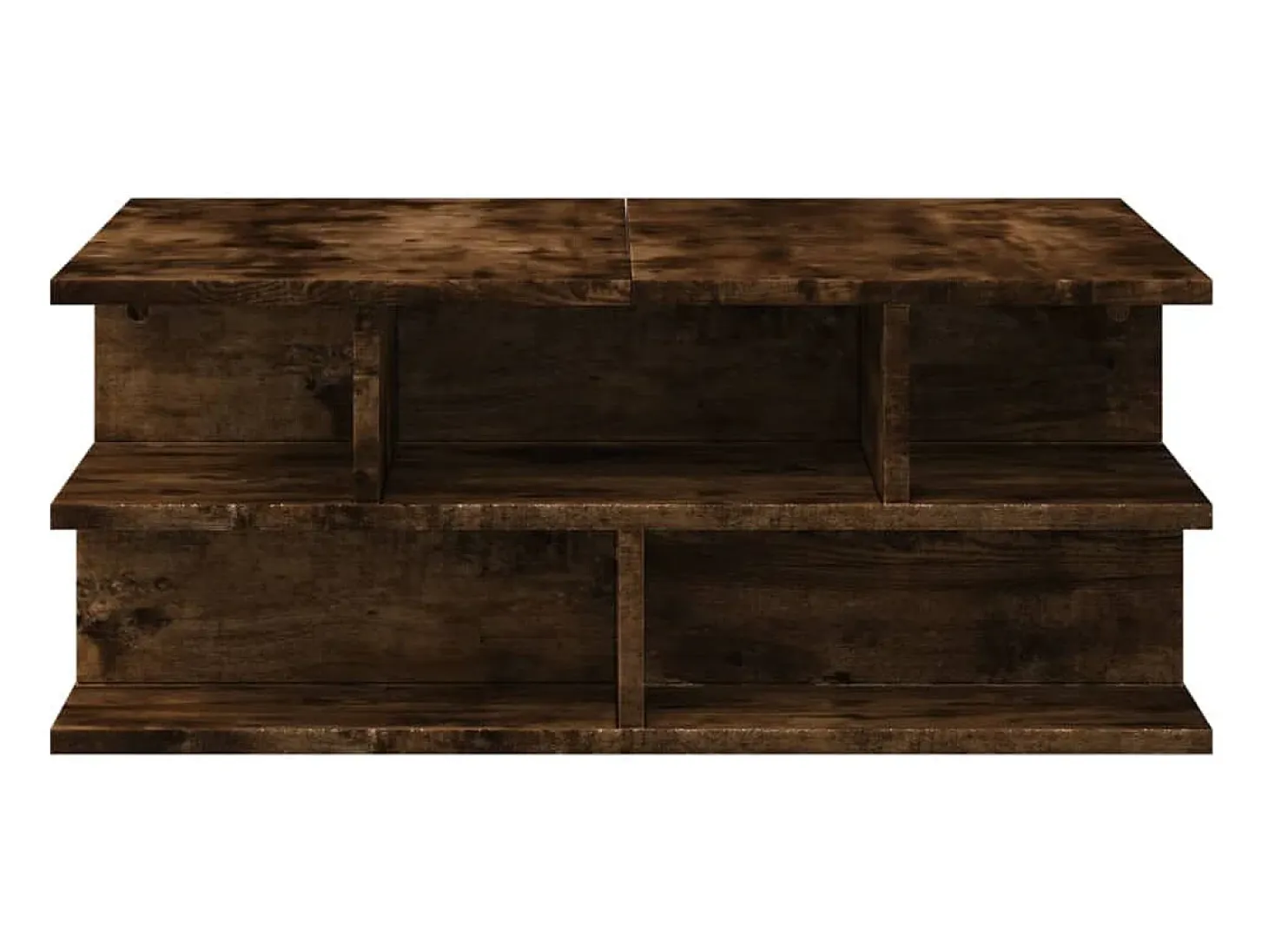 Mesa de centro madera de ingeniería roble ahumado 70x70x29 cm