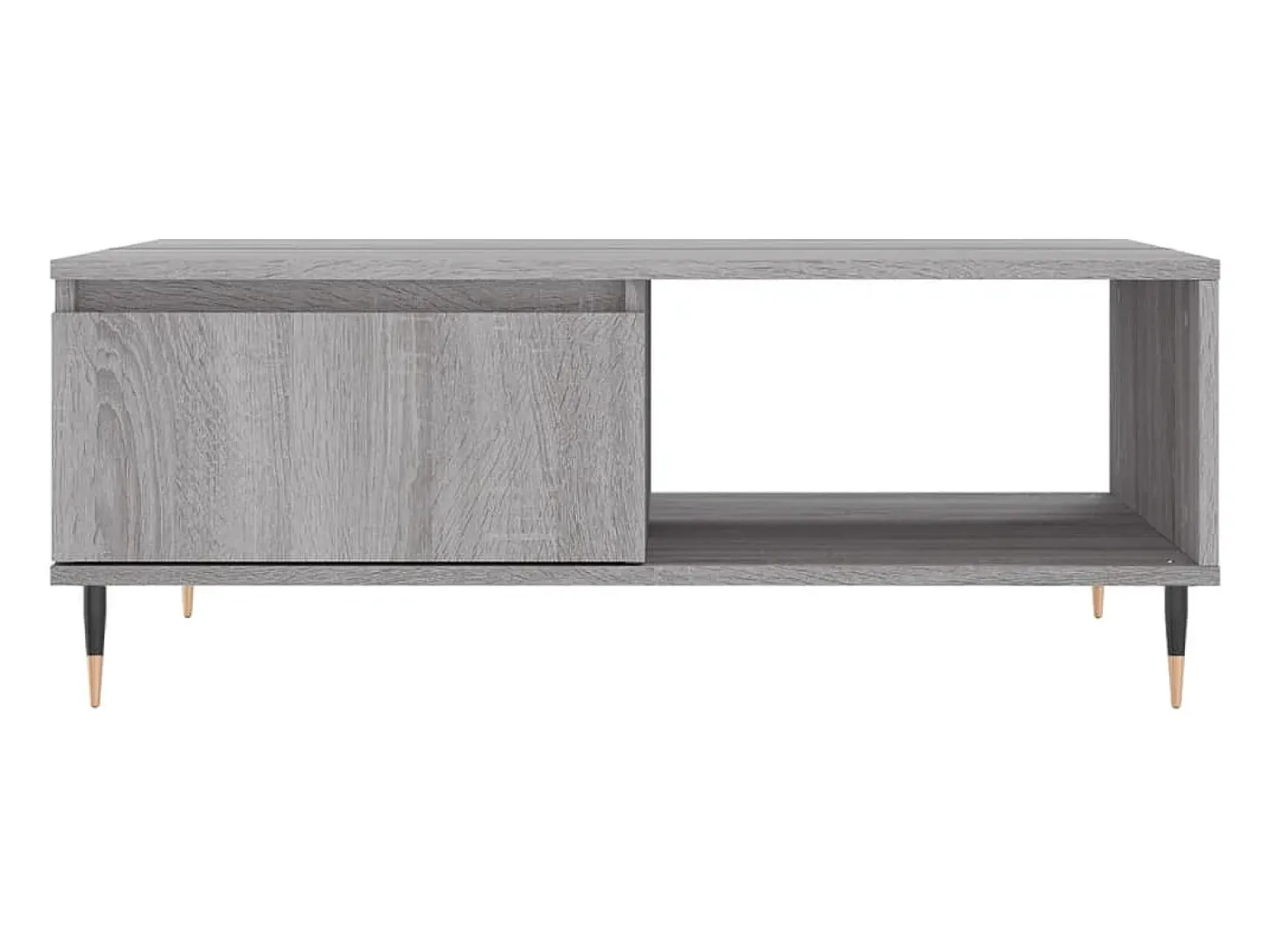 Mesa de centro madera de ingeniería gris Sonoma 90x60x35 cm