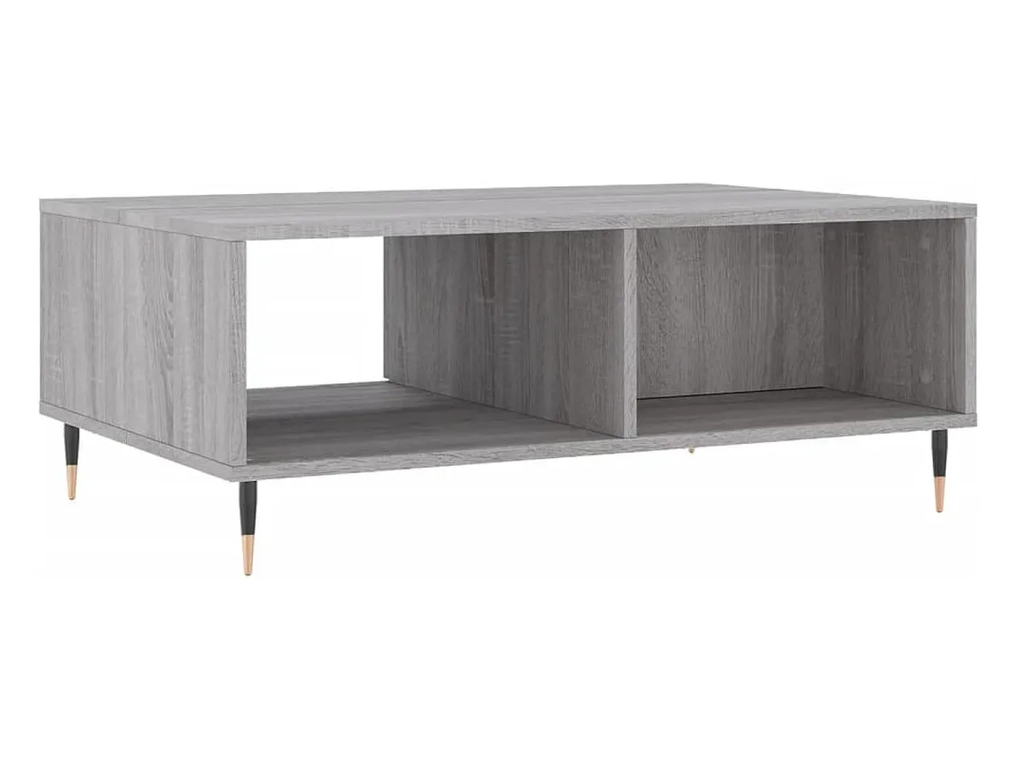 Mesa de centro madera de ingeniería gris Sonoma 90x60x35 cm