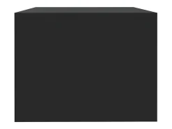 Mesa de centro madera de ingeniería negra 102x55x42 cm