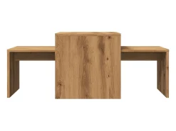 Mesa de centro madera de ingeniería roble artisan 100x48x40 cm