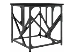 Mesa de centro madera de ingeniería negra 45x45x47,5 cm
