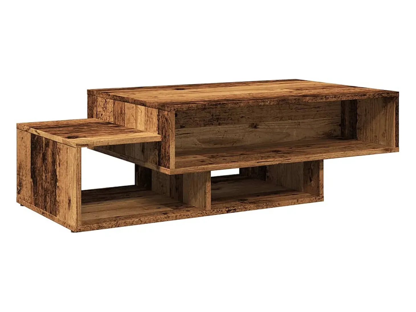 Mesa de centro madera de ingeniería envejecida 105x55x32 cm