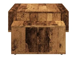 Mesa de centro madera de ingeniería envejecida 105x55x32 cm