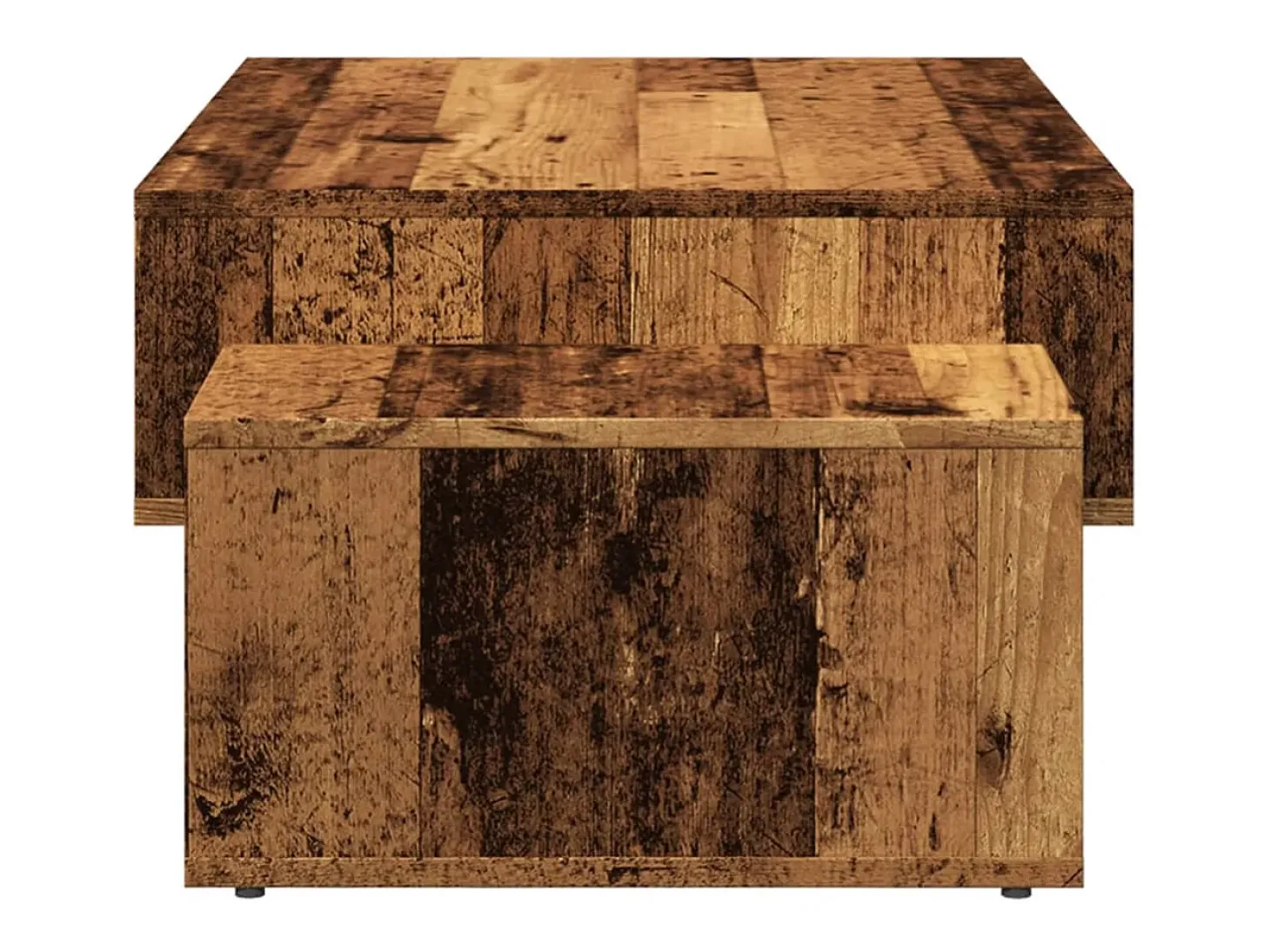 Mesa de centro madera de ingeniería envejecida 105x55x32 cm