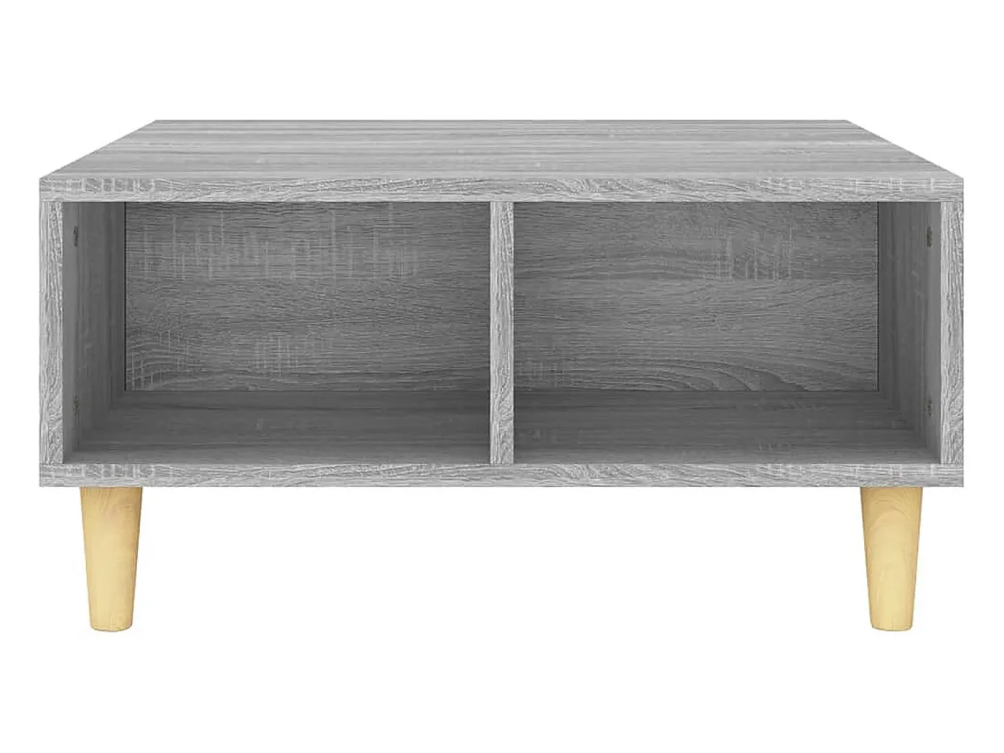 Mesa de centro madera de ingeniería gris Sonoma 60x60x30 cm