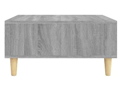 Mesa de centro madera de ingeniería gris Sonoma 60x60x30 cm