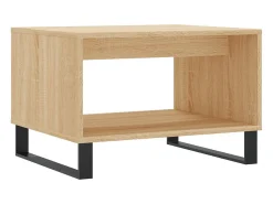 Mesa de centro madera de ingeniería roble Sonoma 60x50x40 cm