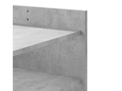 Mesa de centro madera de ingeniería gris hormigón 80x50x50 cm
