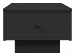 Mesa de centro madera de ingeniería negro 60x45x31 cm