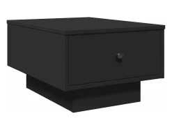 Mesa de centro madera de ingeniería negro 60x45x31 cm