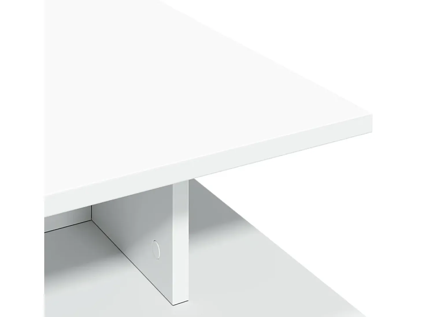 Mesa de centro madera de ingeniería blanco 102x55x35 cm