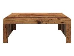 Mesa de centro madera de ingeniería envejecida 100x100x35 cm