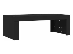 Mesa de centro madera de ingeniería negro 102x50x36 cm