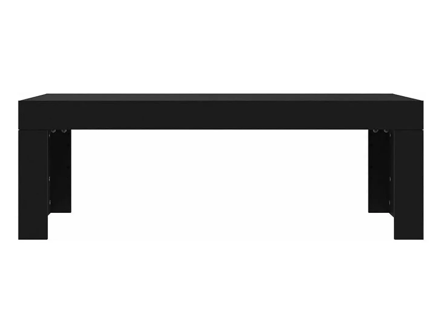 Mesa de centro madera de ingeniería negro 102x50x36 cm