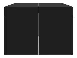 Mesa de centro madera de ingeniería negro 102x50x36 cm