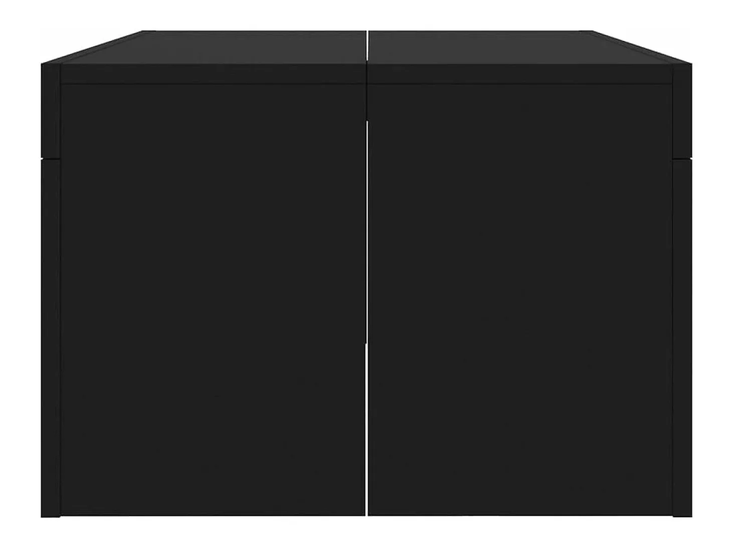 Mesa de centro madera de ingeniería negro 102x50x36 cm