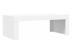 Mesa de centro madera de ingeniería blanco 102x50x36 cm
