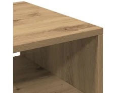 Mesa de centro madera de ingeniería roble artisan 40x40x43 cm