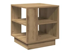 Mesa de centro madera de ingeniería roble artisan 40x40x43 cm