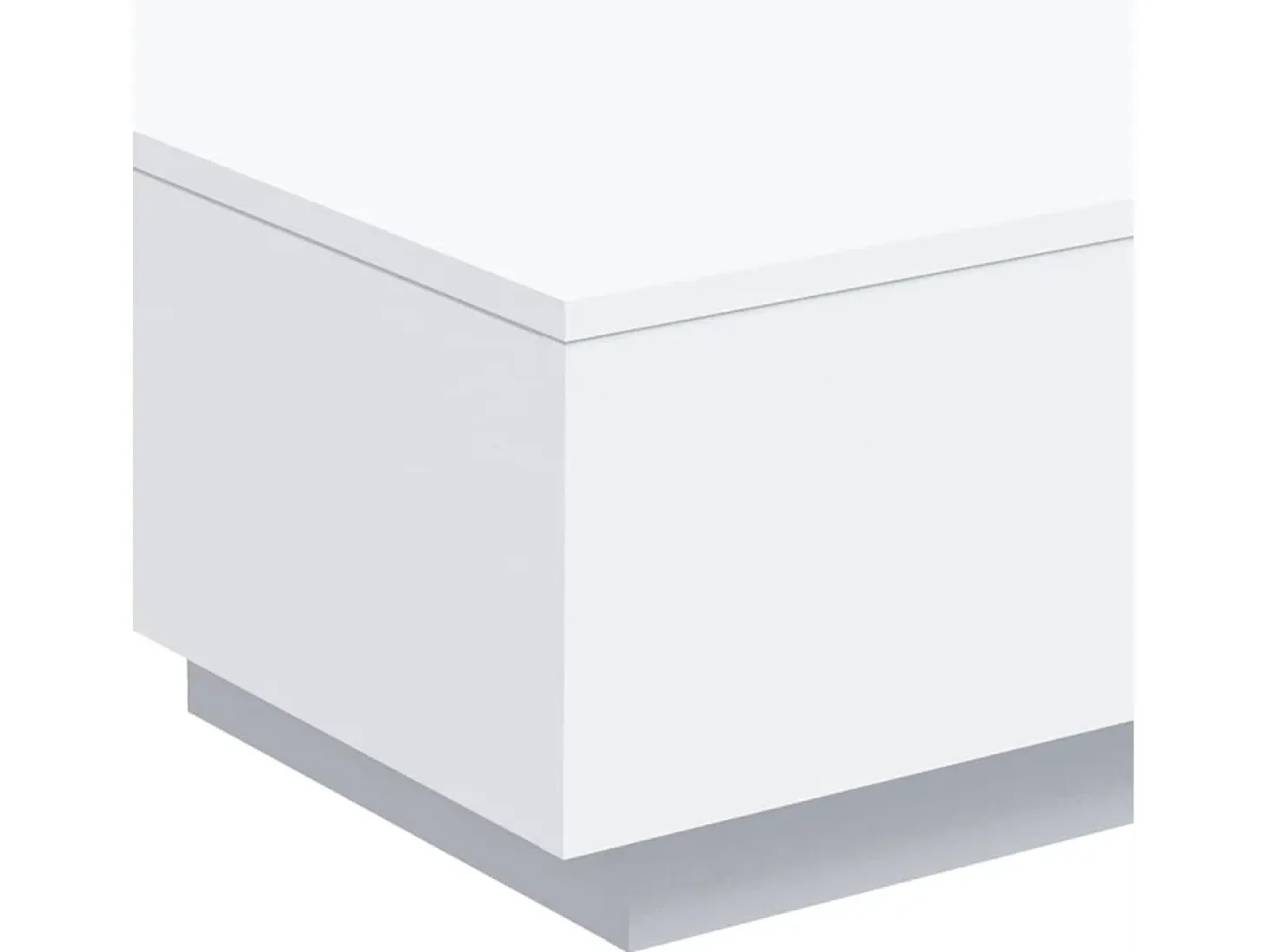 Mesa de centro madera de ingeniería blanco 55x55x31 cm