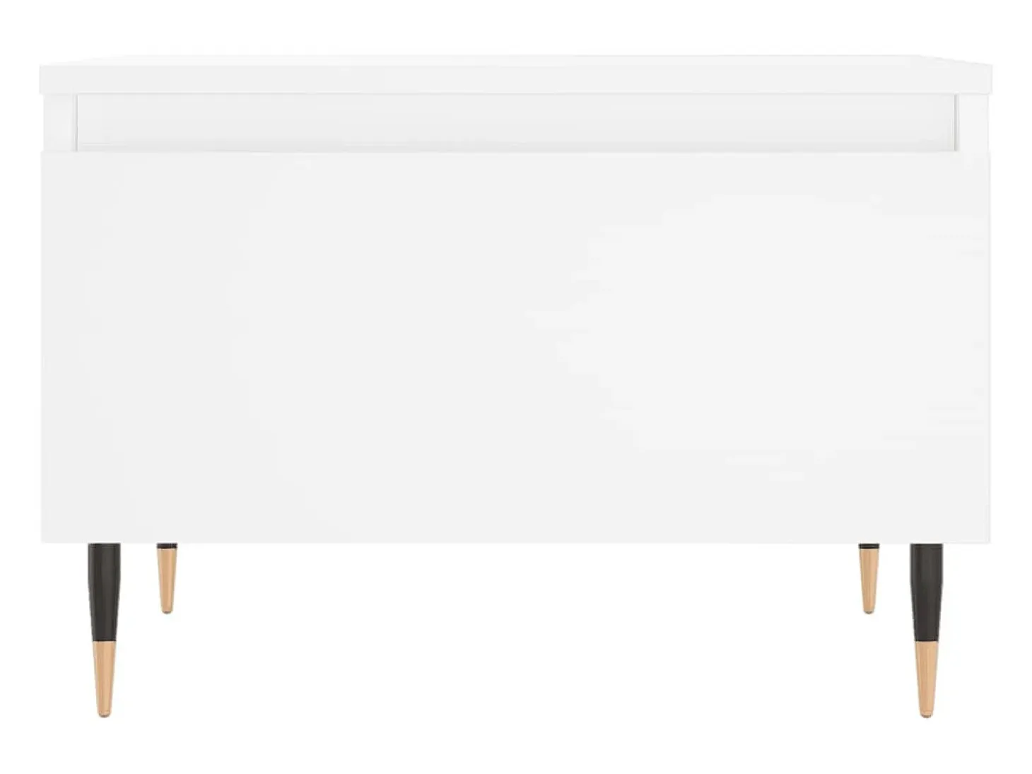Mesa de centro madera de ingeniería blanco 50x46x35 cm