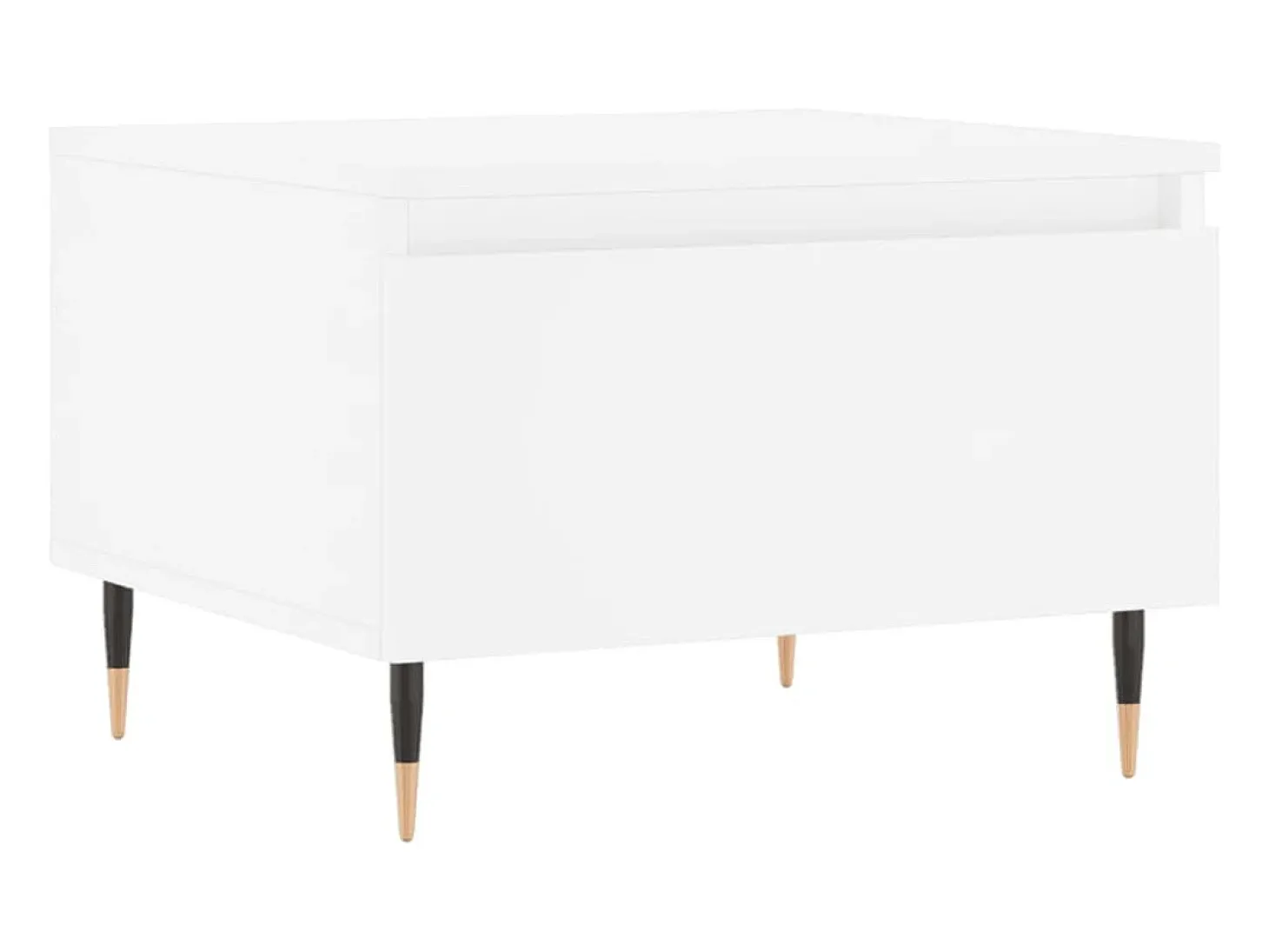 Mesa de centro madera de ingeniería blanco 50x46x35 cm