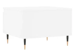 Mesa de centro madera de ingeniería blanco 50x46x35 cm