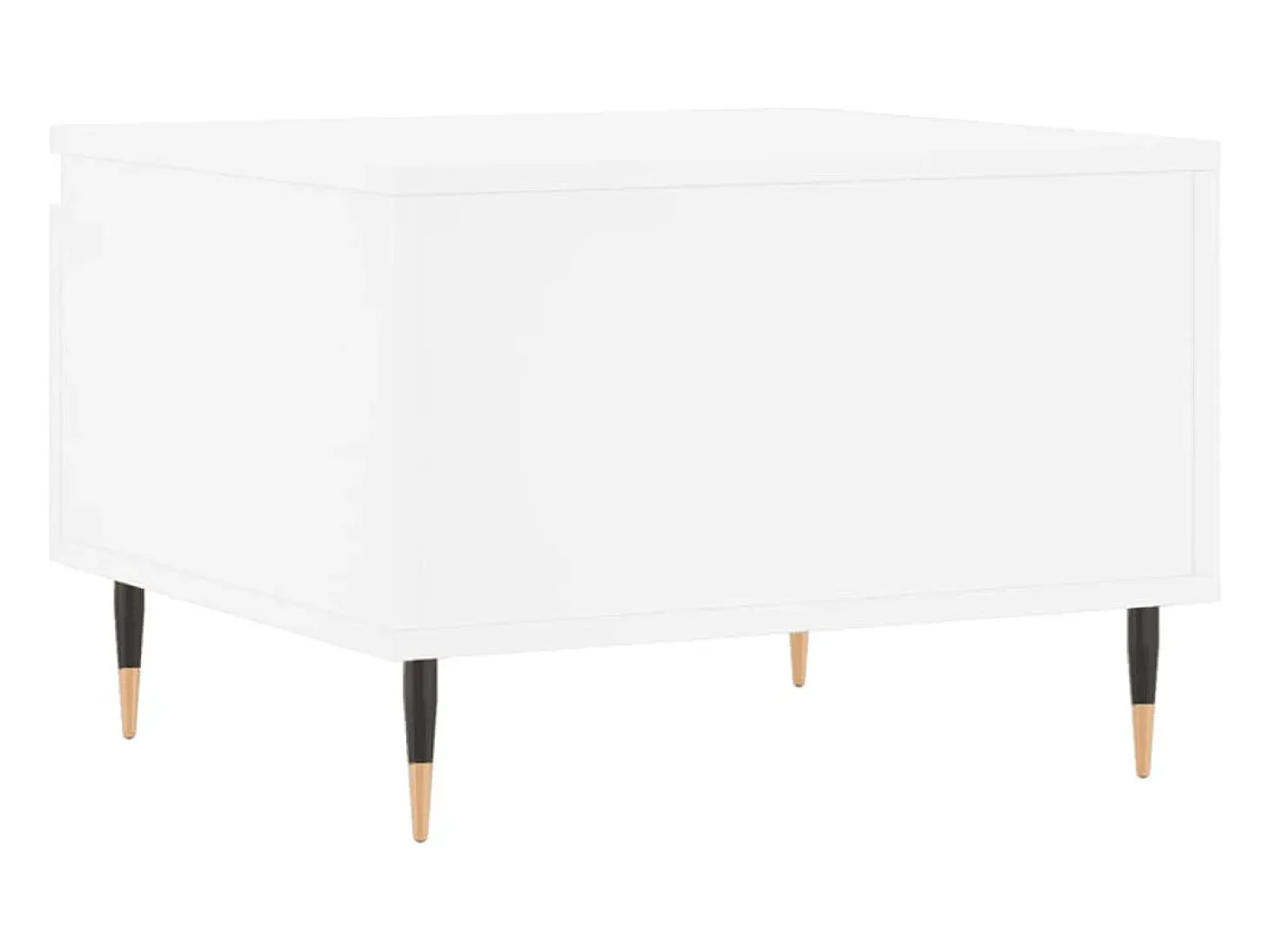 Mesa de centro madera de ingeniería blanco 50x46x35 cm