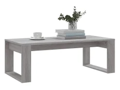 Mesa de centro madera de ingeniería gris Sonoma 102x50x35 cm