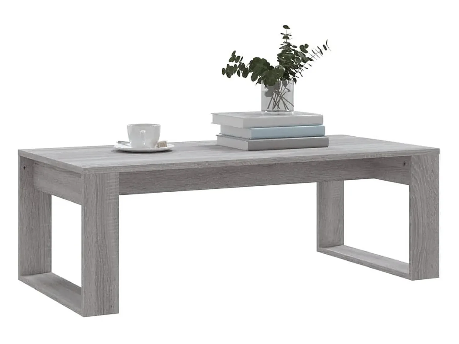 Mesa de centro madera de ingeniería gris Sonoma 102x50x35 cm
