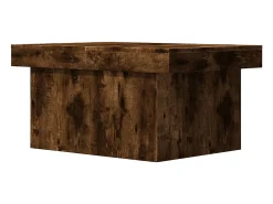 Mesa de centro madera de ingeniería roble ahumado 80x55x40 cm