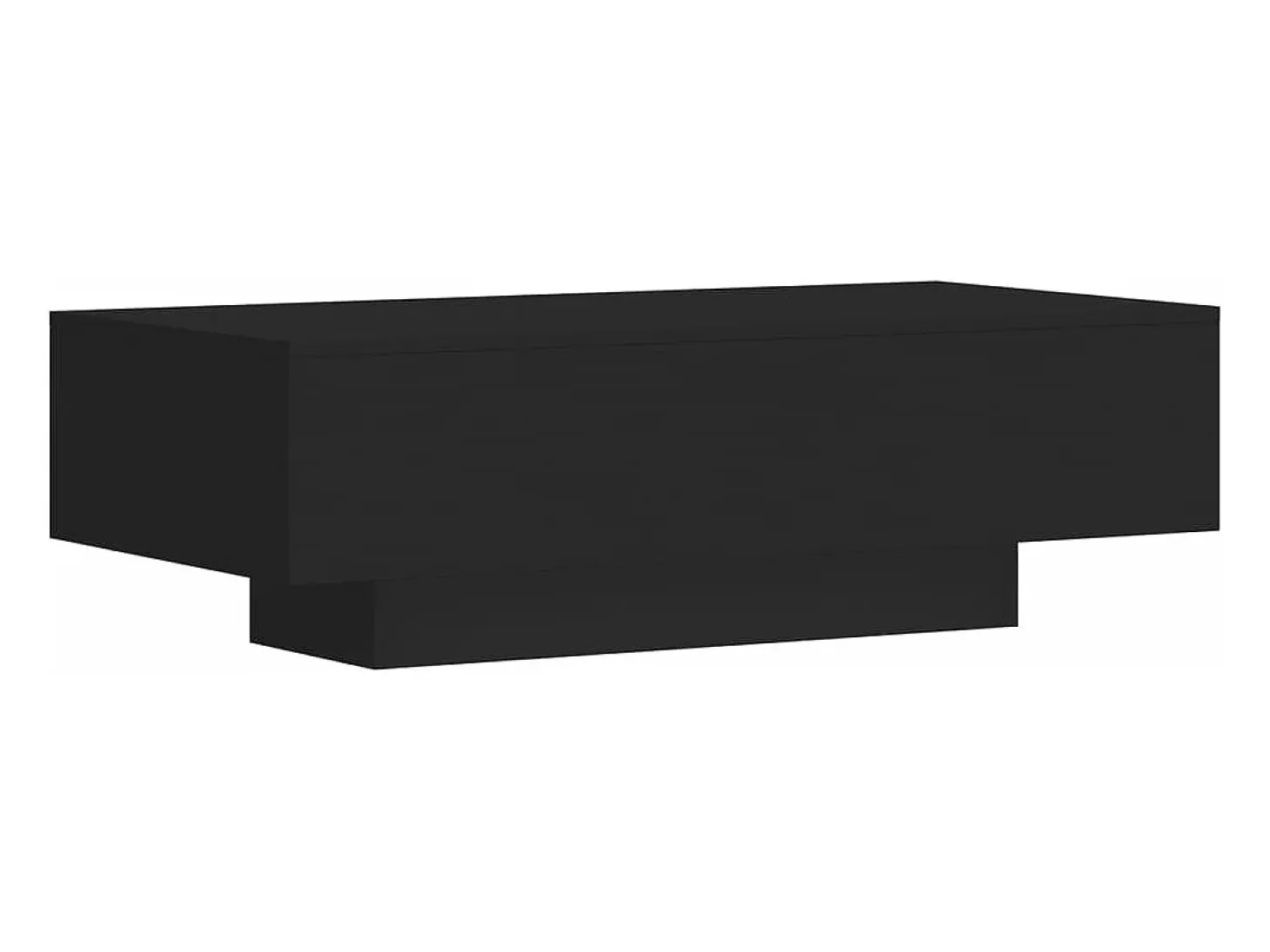 Mesa de centro madera de ingeniería negro 100x49,5x31 cm