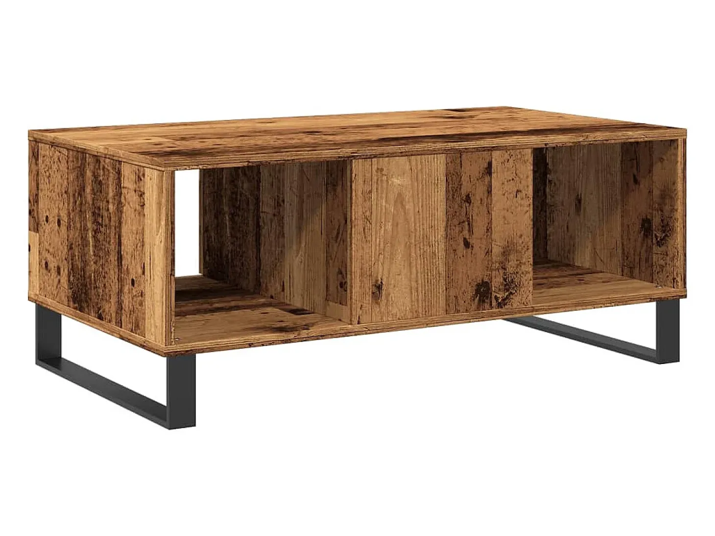 Mesa de centro madera de ingeniería envejecida 90x50x36,5 cm