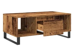 Mesa de centro madera de ingeniería envejecida 90x50x36,5 cm