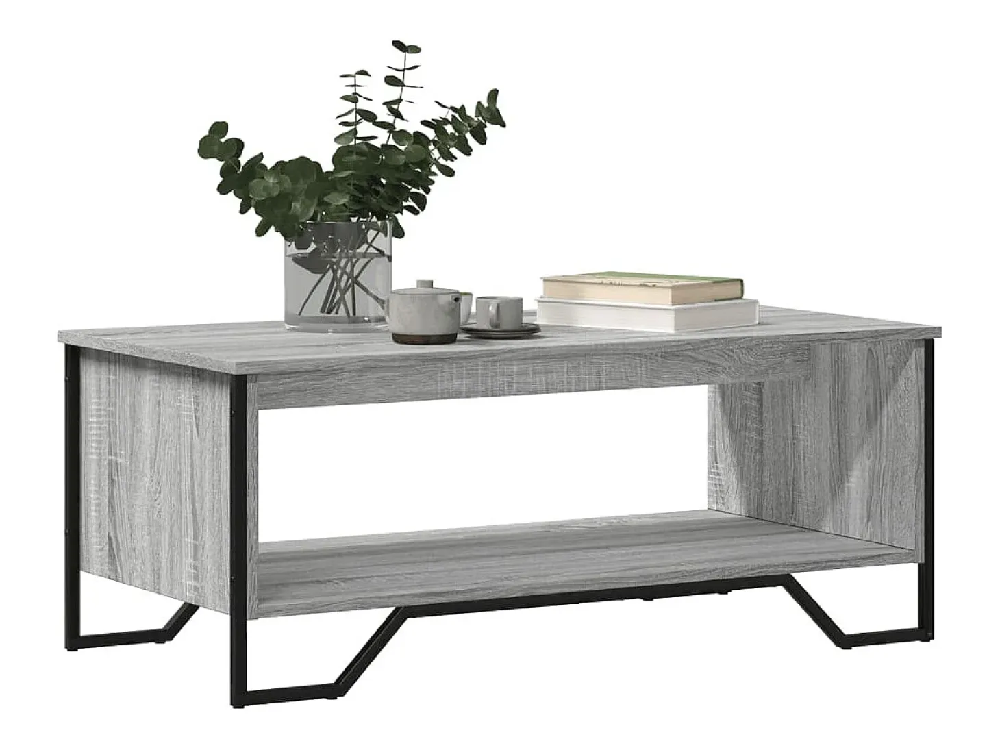 Mesa de centro madera de ingeniería gris Sonoma 100x51x40 cm
