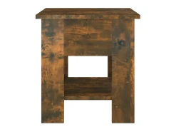 Mesa de centro madera de ingeniería roble ahumado 40x40x42 cm ES67235