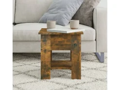 Mesa de centro madera de ingeniería roble ahumado 40x40x42 cm ES67235