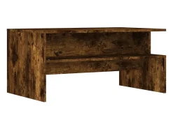 Mesa de centro madera ingeniería roble ahumado 90x55x42,5 cm