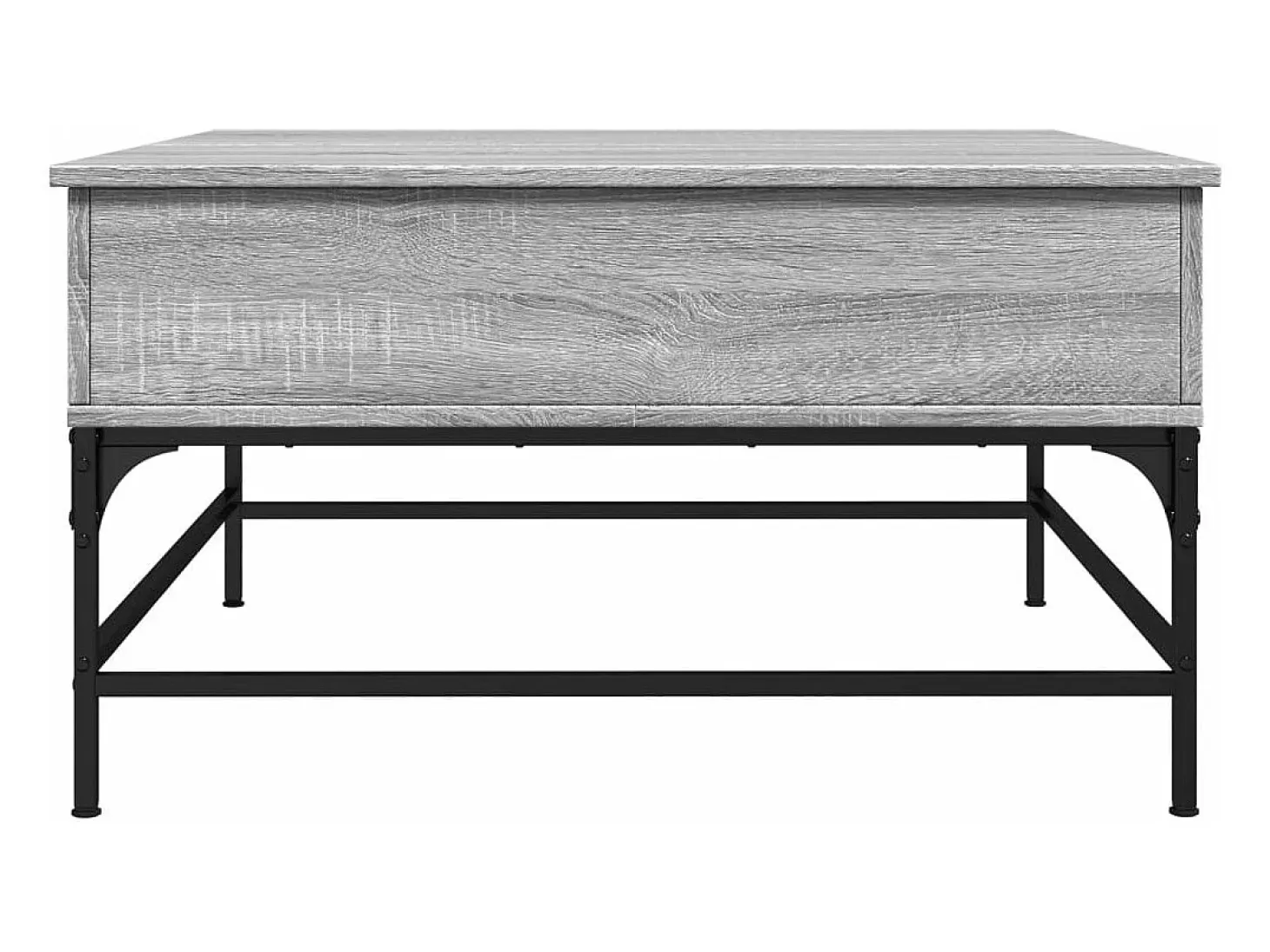 Mesa de centro madera ingeniería gris Sonoma 80x80x45 cm