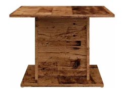 Mesa de centro madera ingeniería envejecida 55,5x55,5x40 cm