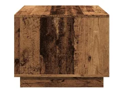 Mesa de centro madera ingeniería madera envejecida 55x55x42 cm