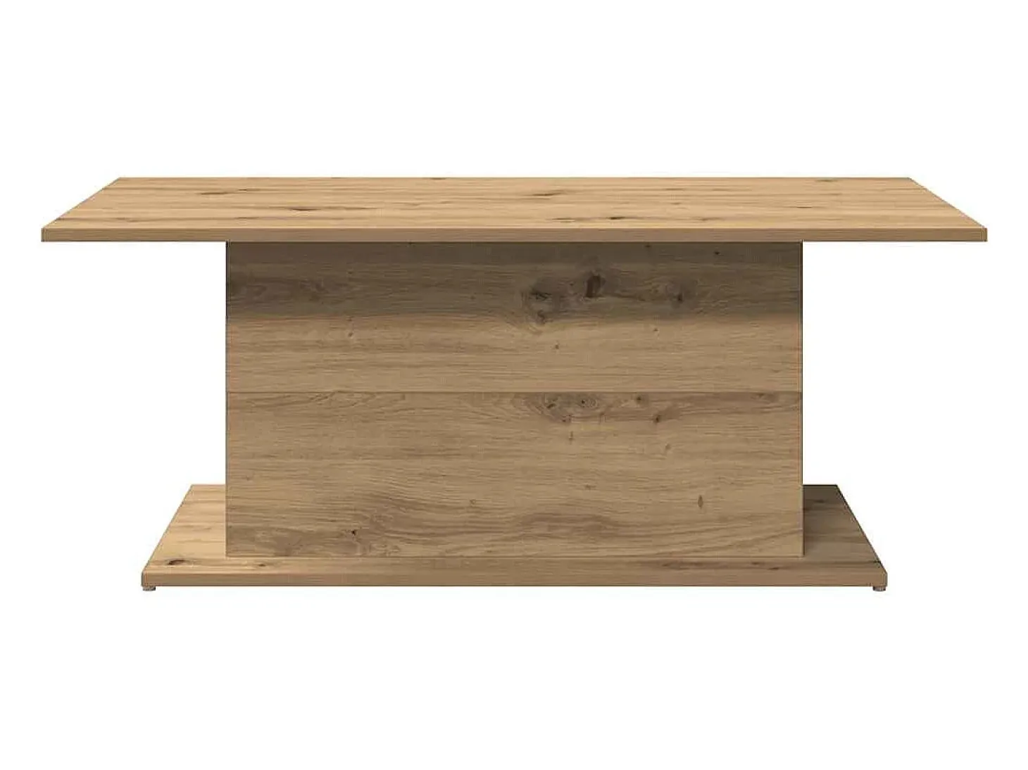Mesa de centro madera ingeniería roble artisan 102x55,5x40 cm