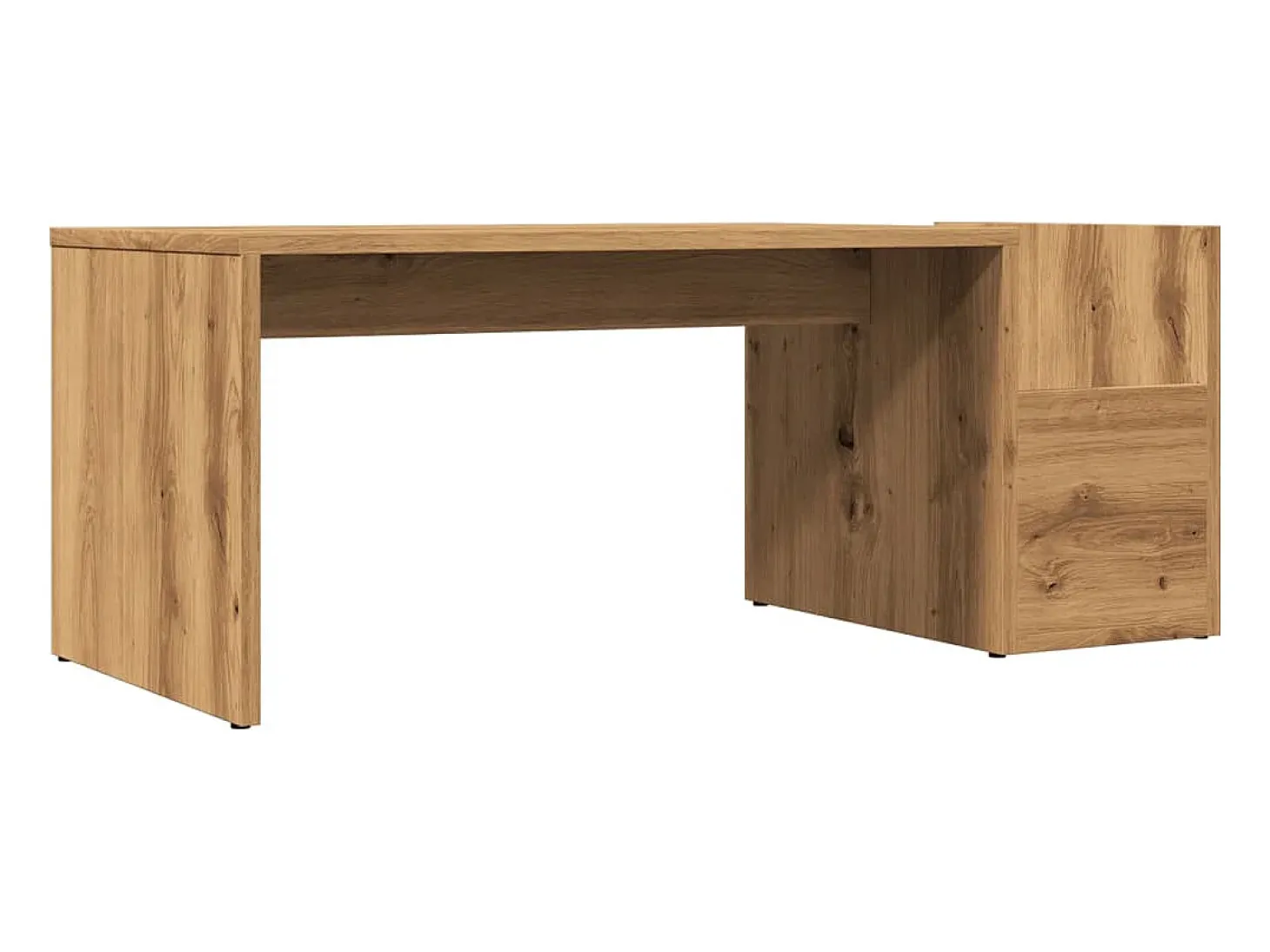 Mesa de centro madera ingeniería roble artisian 90x45x35 cm