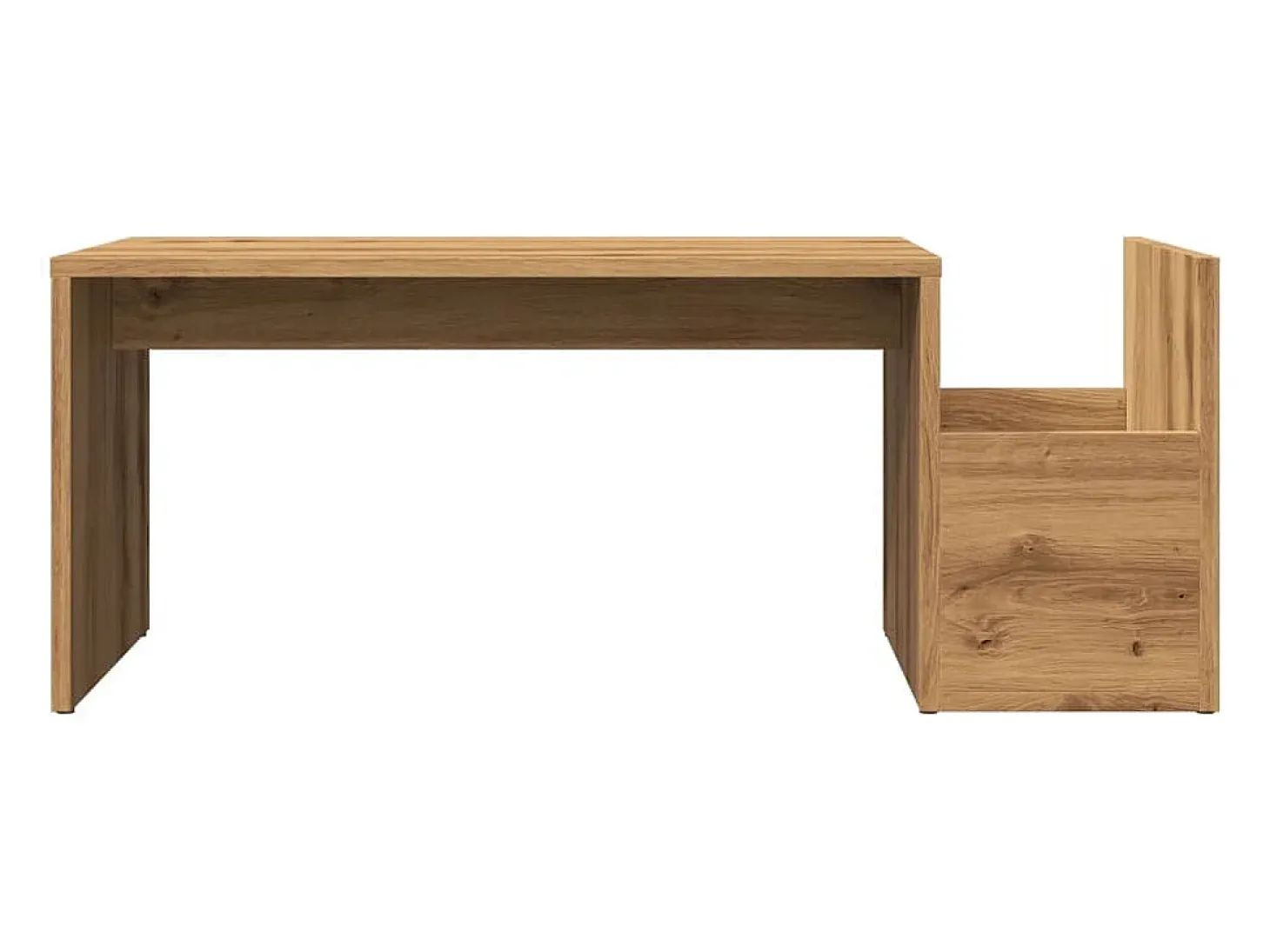Mesa de centro madera ingeniería roble artisian 90x45x35 cm