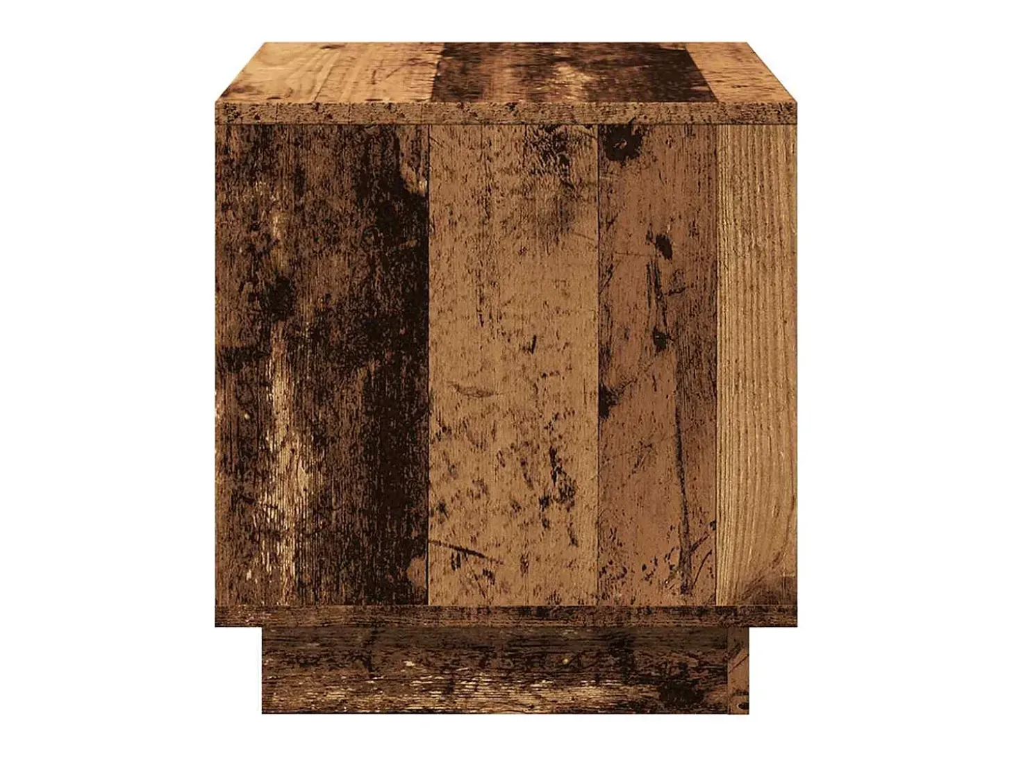 Mesa de centro madera ingeniería madera envejecida 40x40x43 cm